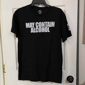 Men's ASMDSS Black Graphic Tee with Bold Statement. SIZE M